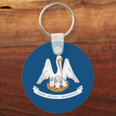 Porte-clés Drapeau de l'État de Louisiane (Recto)