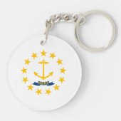 Porte-clés Drapeau de l'État de Rhode Island (Dos)
