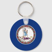 Porte-clés Drapeau de l'État de Virginie (Recto)