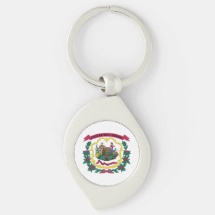 Porte-clés Drapeau de l'État de Virginie-Occidentale