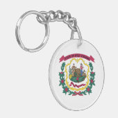 Porte-clés Drapeau de l'État de Virginie-Occidentale (Devant gauche)