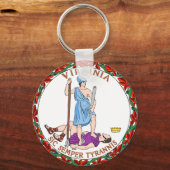 Porte-clés drapeau de l'état de Virginie sceau de l'amérique (Recto)