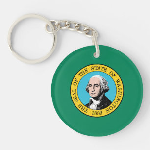 Porte-clés Drapeau de l'État de Washington