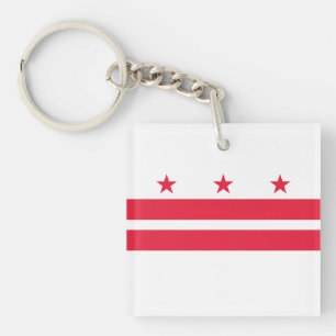 Porte-clés Drapeau de l'État de Washington DC