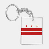 Porte-clés Drapeau de l'État de Washington DC (Devant gauche)