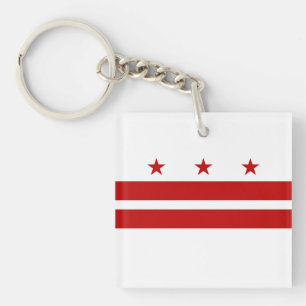 Porte-clés Drapeau de l'État de Washington DC