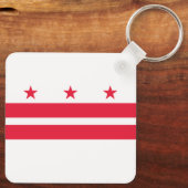 Porte-clés Drapeau de l'État de Washington DC (Verso)