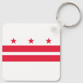 Porte-clés Drapeau de l'État de Washington DC (Dos)