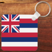 Porte-clés Drapeau de l'État d'Hawaii (Verso)