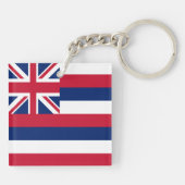 Porte-clés Drapeau de l'État d'Hawaii (Dos)