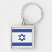 Porte-clés Drapeau de l'État d'Israël Étoile de David Judaïsm (Devant)