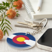 Porte-clés Drapeau de l'État du Colorado (Devant droit)