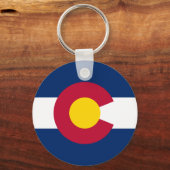 Porte-clés Drapeau de l'État du Colorado (Verso)