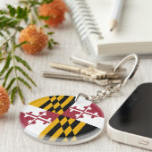 Porte-clés Drapeau de l'État du Maryland (Devant droit)