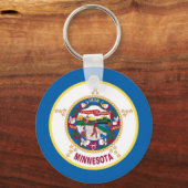 Porte-clés Drapeau de l'État du Minnesota (Recto)
