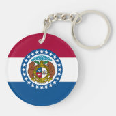 Porte-clés Drapeau de l'État du Missouri (Dos)