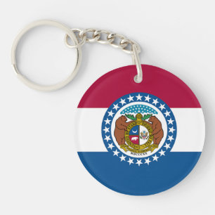 Porte-clés Drapeau de l'État du Missouri