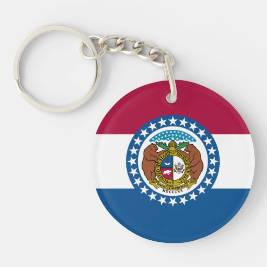 Porte-clés Drapeau de l'État du Missouri (Devant)