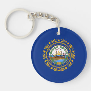 Porte-clés Drapeau de l'État du New Hampshire