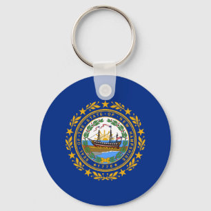Porte-clés Drapeau de l'État du New Hampshire