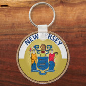 Porte-clés Drapeau de l'état du New Jersey (Recto)