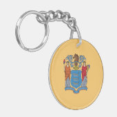 Porte-clés Drapeau de l'État du New Jersey (Devant gauche)