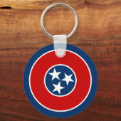 Porte-clés Drapeau de l'État du Tennessee (Verso)