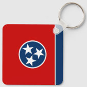 Porte-clés Drapeau de l'État du Tennessee (Dos)
