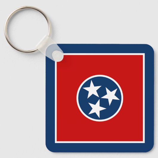 Porte-clés Drapeau de l'État du Tennessee (Recto)