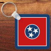 Porte-clés Drapeau de l'État du Tennessee (Recto)