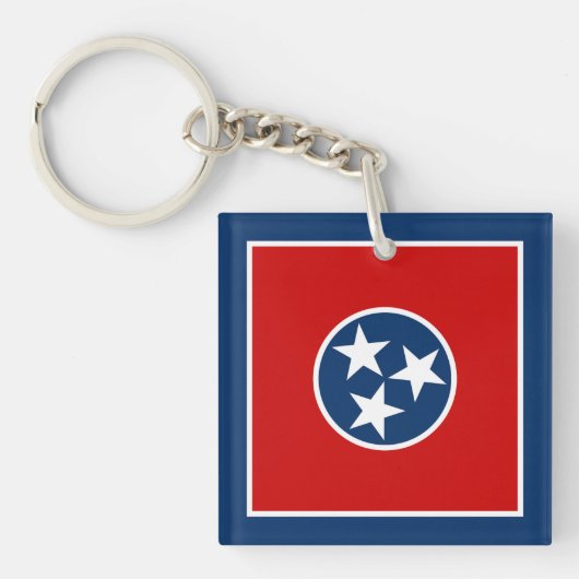 Porte-clés Drapeau de l'État du Tennessee (Devant)
