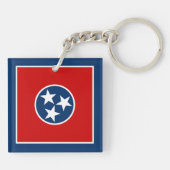 Porte-clés Drapeau de l'État du Tennessee (Dos)