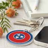Porte-clés Drapeau de l'État du Tennessee (Devant droit)