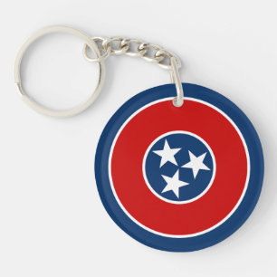 Porte-clés Drapeau de l'État du Tennessee