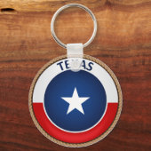 Porte-clés Drapeau de l'État du Texas (Recto)
