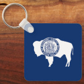 Porte-clés Drapeau de l'État du Wyoming (Recto)