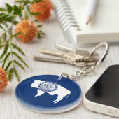 Porte-clés Drapeau de l'État du Wyoming (Devant droit)