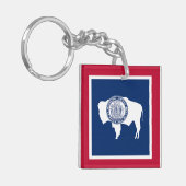 Porte-clés Drapeau de l'État du Wyoming (Devant gauche)