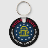 PORTE-CLÉS DRAPEAU DE L'ÉTAT GEORGIA PEACH (Recto)