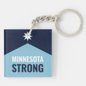 Porte-clés Drapeau de l'État rebelle du Minnesota (Dos)