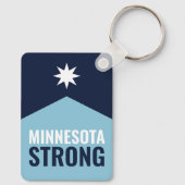 Porte-clés Drapeau de l'État rebelle du Minnesota (Verso)