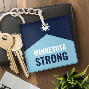 Porte-clés Drapeau de l'État rebelle du Minnesota