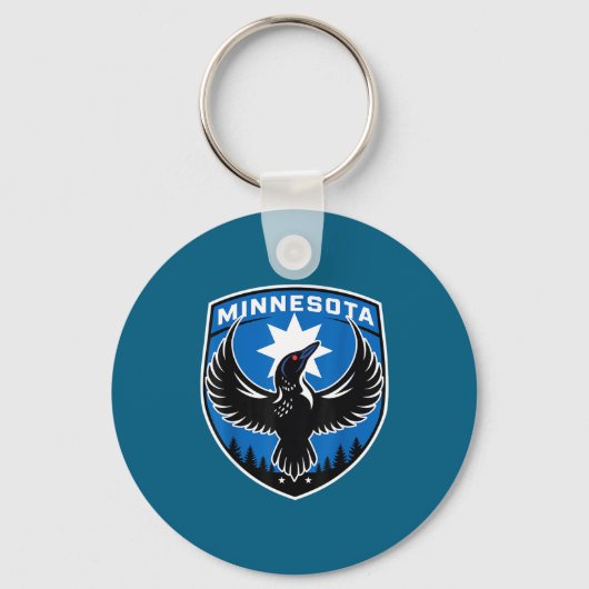 Porte-clés Drapeau de l'État rebelle du Minnesota (Recto)