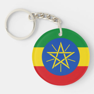 Porte-clés Drapeau de l'Éthiopie