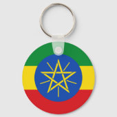 Porte-clés Drapeau de l'Éthiopie (Verso)