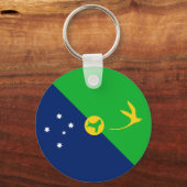 Porte-clés Drapeau de l'île Christmas (Verso)