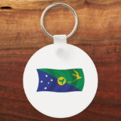 Porte-clés Drapeau de l'Île Christmas (Recto)