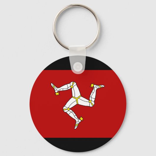 Porte-clés Drapeau De L'Île De Man (Recto)