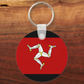 Porte-clés Drapeau De L'Île De Man (Recto)