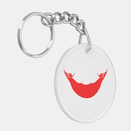 Porte-clés Drapeau de l'île de Pâques (Devant gauche)